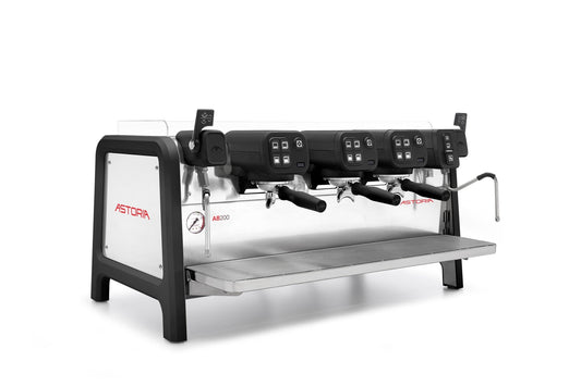 Astoria AB200 three-group espresso machine in black