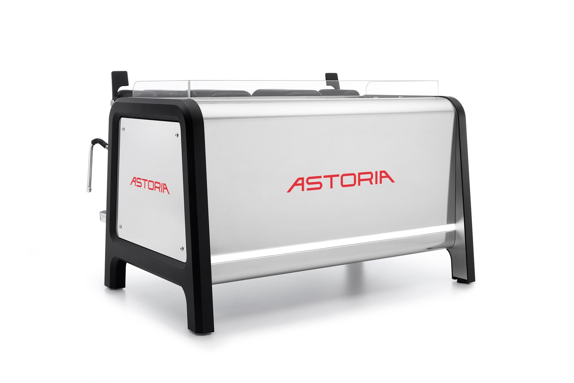 Astoria AB200 two-group espresso machine rear view in black