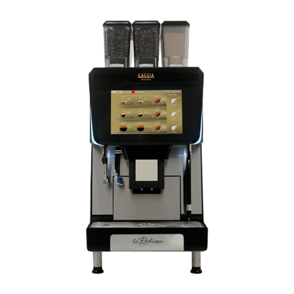 Gaggia La Radiosa Super-Automatic Espresso Machine – Touchscreen, EvoMilk System, and Dual Bean Hoppers