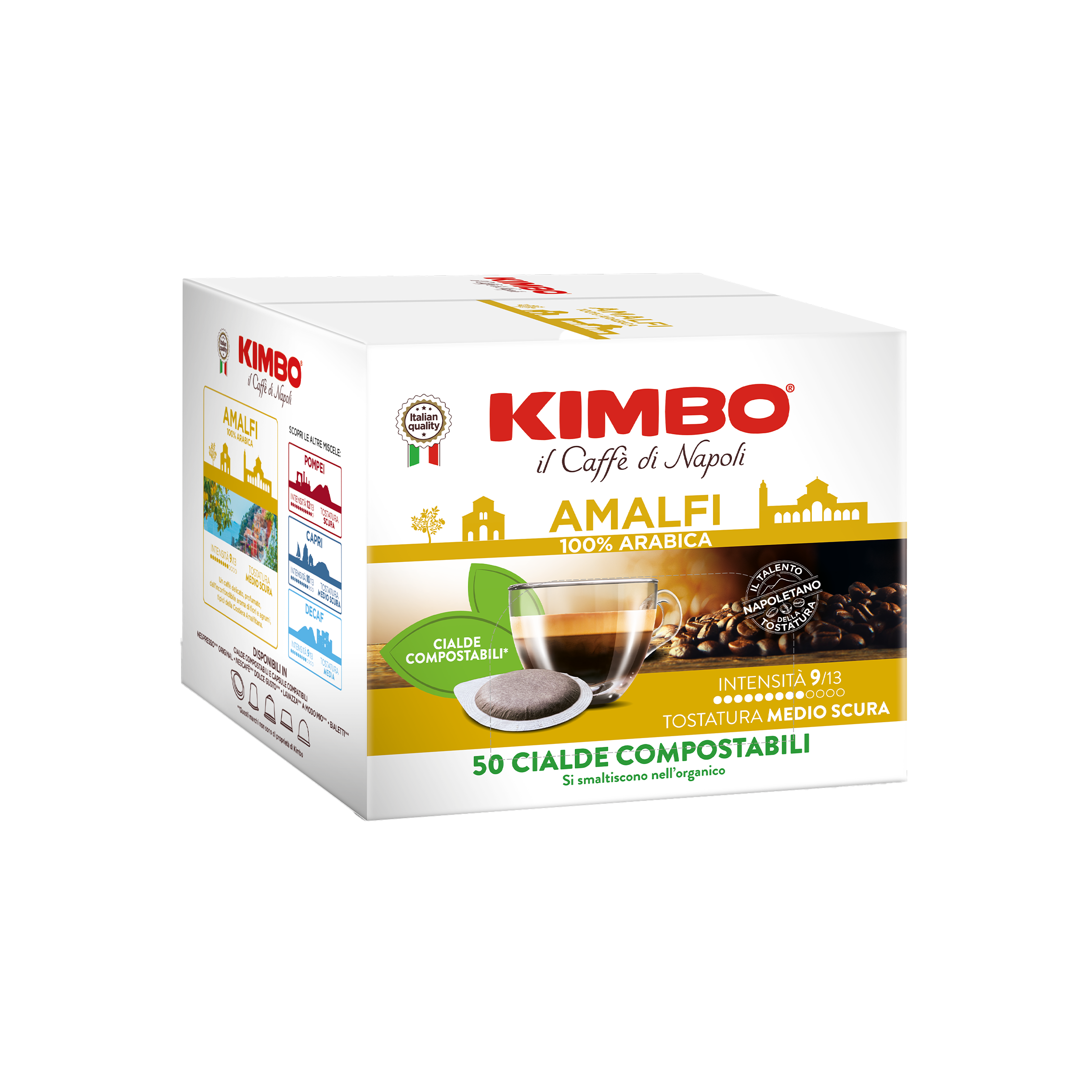 Kimbo Amalfi 100% Arabica - 50 count ESE pods