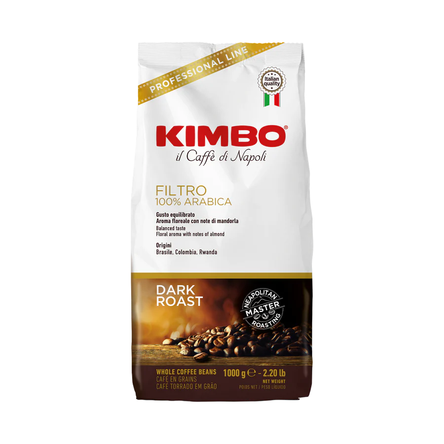 Kimbo Filtro 100% Arabica whole bean coffee - 1 kilogram bag
