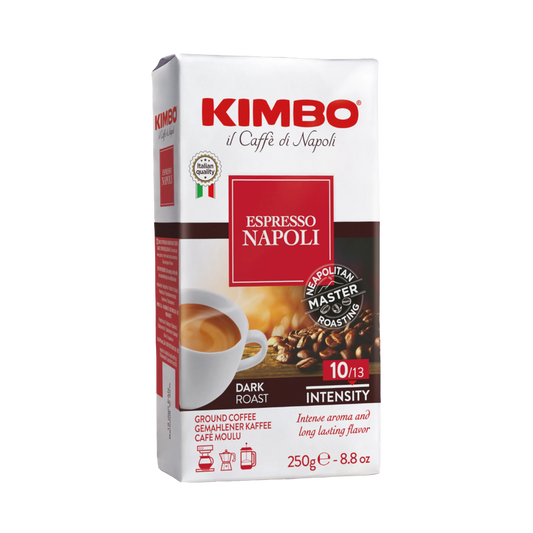 Kimbo Napoli Italian espresso ground coffee - 250 gram brick
