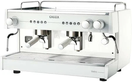 Gaggia Vetro 2-Group Commercial Espresso Machine – Tempered Glass Panel, Volumetric Dosing, and Italian Reliability