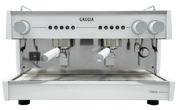 Gaggia Vetro 2-Group Commercial Espresso Machine – Tempered Glass Panel, Volumetric Dosing, and Italian Reliability